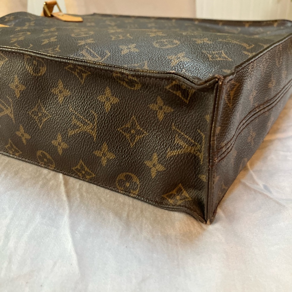 Louis Vuitton Monogram Canvas Tote with Tan Leather Handles - Picture 8 of 14